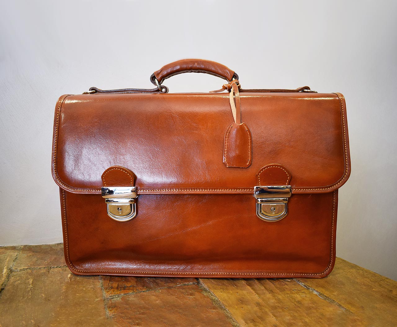 Leather Briefcase - Minerva
