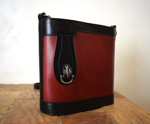 Aurora, Italian leather bucket handbag by Mancini Leather Since 1918