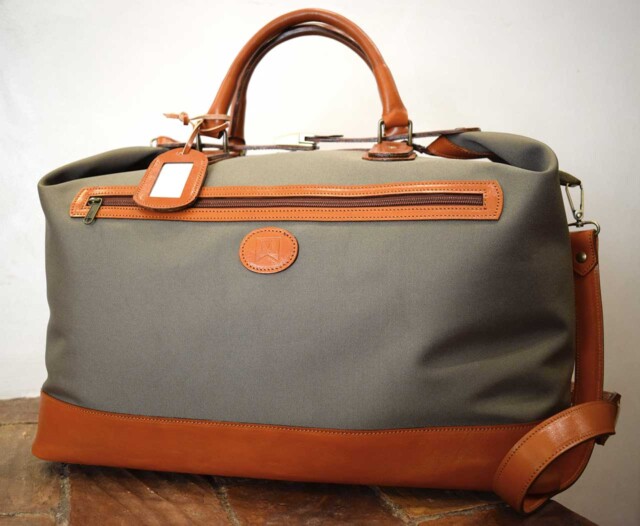 Cube, Italian leather handmade travel bag by Mancini Leather Since 1918