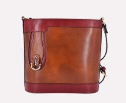 Aurora, Italian leather “bucket” handbag handcrafted in Rome Aurora, Italian leather "bucket" handbag handcrafted in Rome by Riccardo Mancini