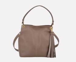 dianasmall-taupe00 Diana Small, Italian leather handbag designed and handcrafted in Rome by Riccardo Mancini